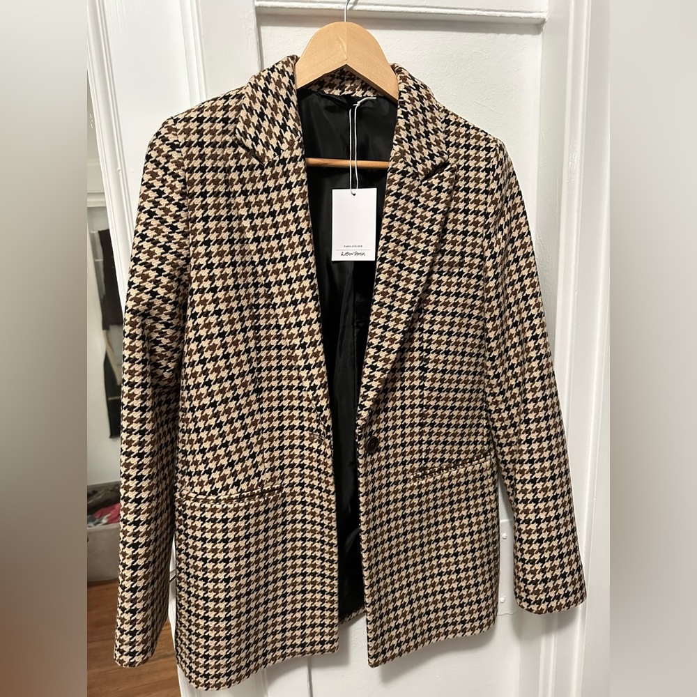 & Other Stories Single Button Tweed Blazer